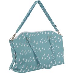 Group Of Birds Flying Graphic Pattern Canvas Crossbody Bag