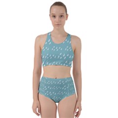 Group Of Birds Flying Graphic Pattern Racer Back Bikini Set by dflcprintsclothing