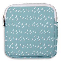 Group Of Birds Flying Graphic Pattern Mini Square Pouch by dflcprintsclothing