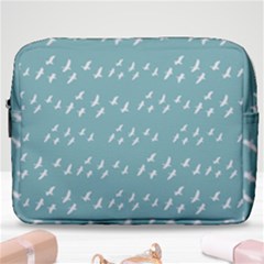 Group Of Birds Flying Graphic Pattern Make Up Pouch (large) by dflcprintsclothing