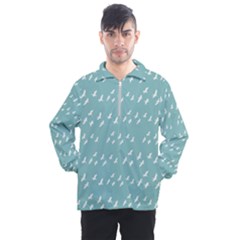 Group Of Birds Flying Graphic Pattern Men s Half Zip Pullover by dflcprintsclothing