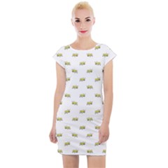 Ant Sketchy Comic Style Motif Pattern Cap Sleeve Bodycon Dress by dflcprintsclothing