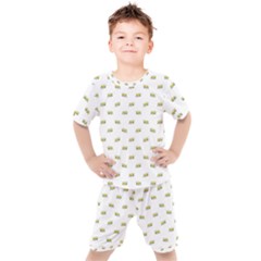 Ant Sketchy Comic Style Motif Pattern Kids  Tee And Shorts Set by dflcprintsclothing