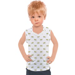 Ant Sketchy Comic Style Motif Pattern Kids  Sport Tank Top