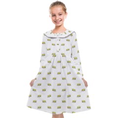 Ant Sketchy Comic Style Motif Pattern Kids  Midi Sailor Dress