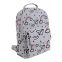 Cute Art Print Pattern Flap Pocket Backpack (Small) View2