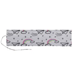 Cute Art Print Pattern Roll Up Canvas Pencil Holder (l) by Vaneshart