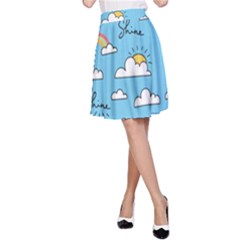 Sky Pattern A-line Skirt by Vaneshart