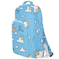 Sky Pattern Double Compartment Backpack by Vaneshart