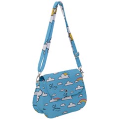 Sky Pattern Saddle Handbag