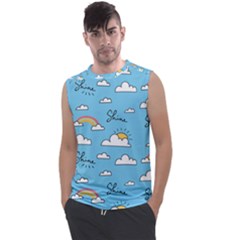 Sky Pattern Men s Regular Tank Top