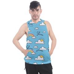 Sky Pattern Men s Sleeveless Hoodie