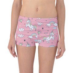 Cute Unicorn Seamless Pattern Reversible Boyleg Bikini Bottoms by Vaneshart