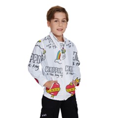 Abstract Fashion Background Suitable Fabric Printing Kids  Windbreaker