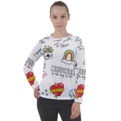 Abstract Fashion Background Suitable Fabric Printing Women s Long Sleeve Raglan Tee