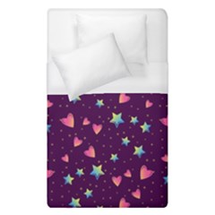 Colorful Stars Hearts Seamless Vector Pattern Duvet Cover (single Size)