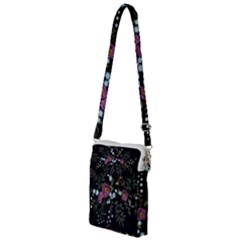 Embroidery Trend Floral Pattern Small Branches Herb Rose Multi Function Travel Bag by Vaneshart