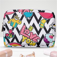 Vector Romantic Love Seamless Pattern Make Up Pouch (medium) by Vaneshart