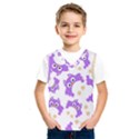 Purple Owl Pattern Background Kids  SportsWear View1