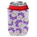 Purple Owl Pattern Background Can Holder View2