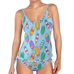 Cute Kawaii Ice Cream Seamless Pattern Tankini Set by Vaneshart