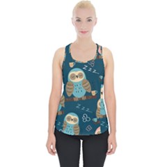 Seamless Pattern Owls Dreaming Piece Up Tank Top by Vaneshart