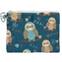 Seamless Pattern Owls Dreaming Canvas Cosmetic Bag (XXL) View1