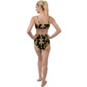 Mexican Culture Golden Tribal Icons Tied Up Two Piece Swimsuit View2