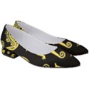 Mexican Culture Golden Tribal Icons Women s Low Heels View3