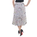 Seamless Pattern With Cute Rabbit Character Midi Mermaid Skirt View2