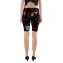 Floral Folk Fashion Ornamental Embroidery Pattern Yoga Cropped Leggings View2