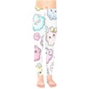 Cute Doodle Cartoon Seamless Pattern Kids  Leggings View1