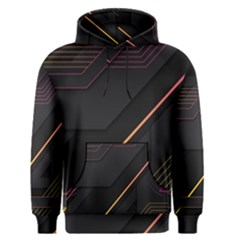 Gradient Geometric Shapes Dark Background Men s Core Hoodie by Vaneshart