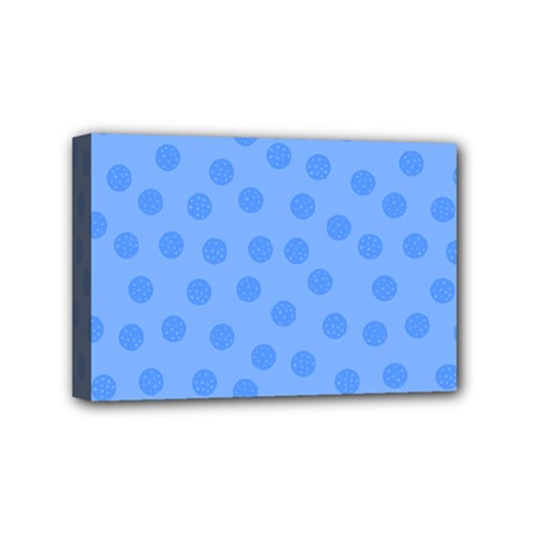 Dots With Points Light Blue Mini Canvas 6  X 4  (stretched) by AinigArt