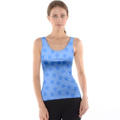 Dots With Points Light Blue Tank Top by AinigArt