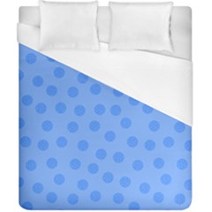 Dots With Points Light Blue Duvet Cover (california King Size)