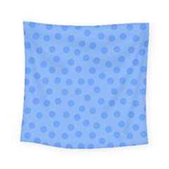 Dots With Points Light Blue Square Tapestry (small) by AinigArt