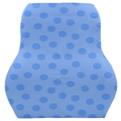 Dots With Points Light Blue Car Seat Back Cushion  by AinigArt