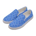 Dots With Points Light Blue Women s Canvas Slip Ons View2