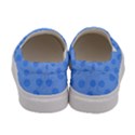 Dots With Points Light Blue Women s Canvas Slip Ons View4