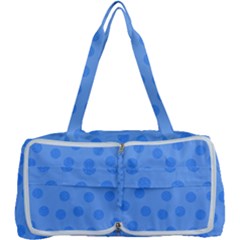 Dots With Points Light Blue Multi Function Bag by AinigArt