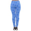 Dots With Points Light Blue Lightweight Velour Leggings View2