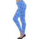 Dots With Points Light Blue Lightweight Velour Leggings View3