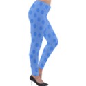 Dots With Points Light Blue Lightweight Velour Leggings View4