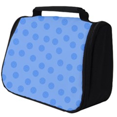 Dots With Points Light Blue Full Print Travel Pouch (big) by AinigArt