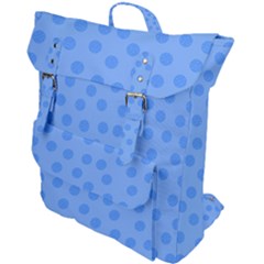 Dots With Points Light Blue Buckle Up Backpack by AinigArt