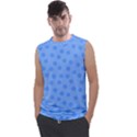 Dots With Points Light Blue Men s Regular Tank Top View1