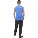 Dots With Points Light Blue Men s Regular Tank Top View2