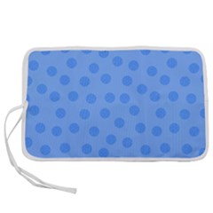 Dots With Points Light Blue Pen Storage Case (s)