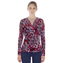 Covid 19 V-neck Long Sleeve Top